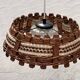 Wooden and wicker hanging decoration