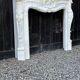 Louis xv style fireplace in carrara marble, circa 1980