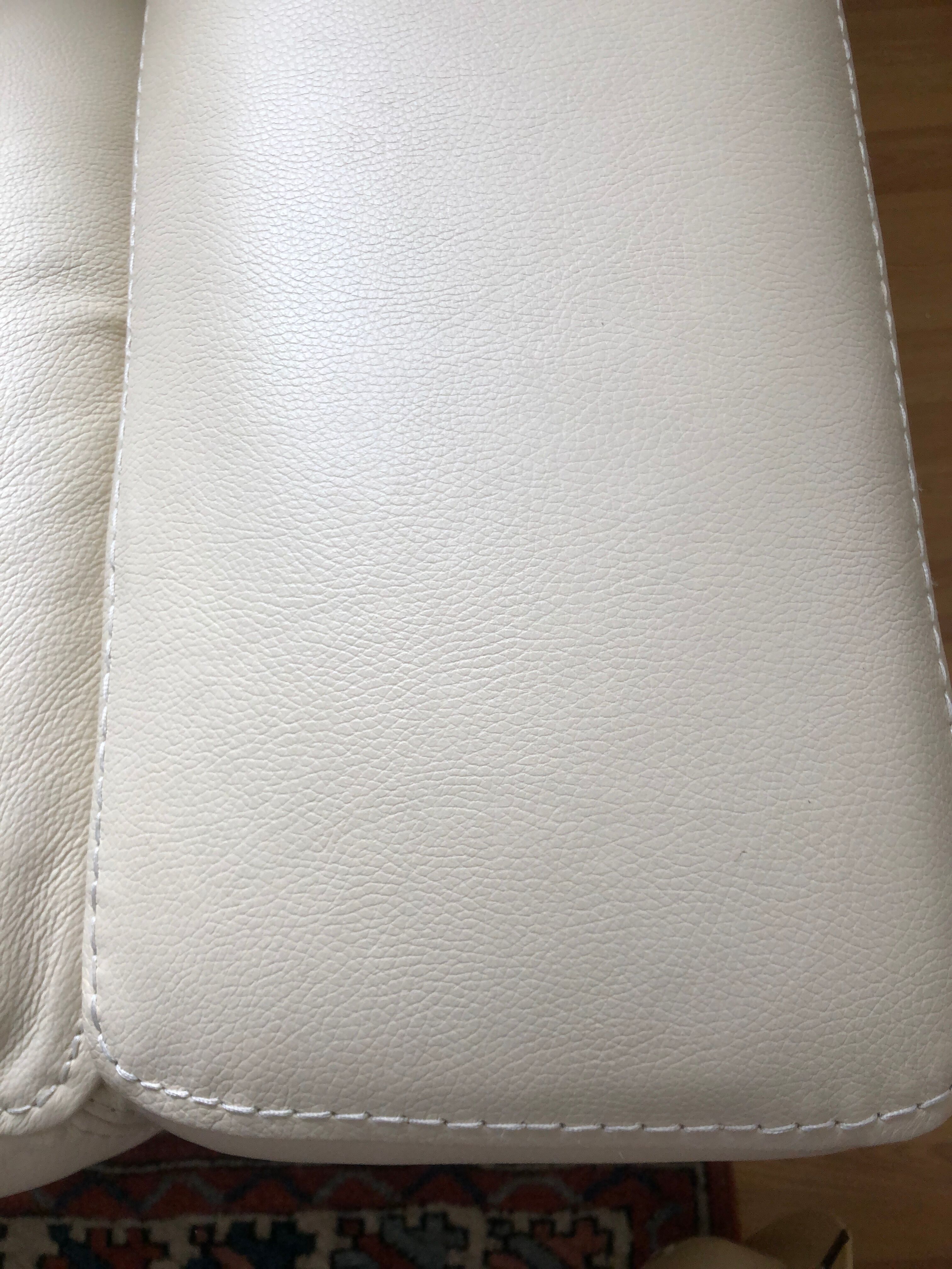 Leather armchair Off-white rock Bobois