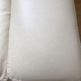 Leather armchair Off-white rock Bobois