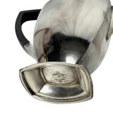 Art Deco, English silver-plated Sheffield ebony jug circa 1930
