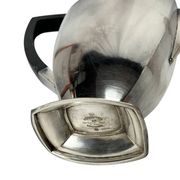 Art déco, verseuse anglaise métal argenté Sheffield ébène vers 1930