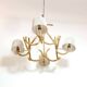 4-light rattan and rope pendant light, 1960-1970.