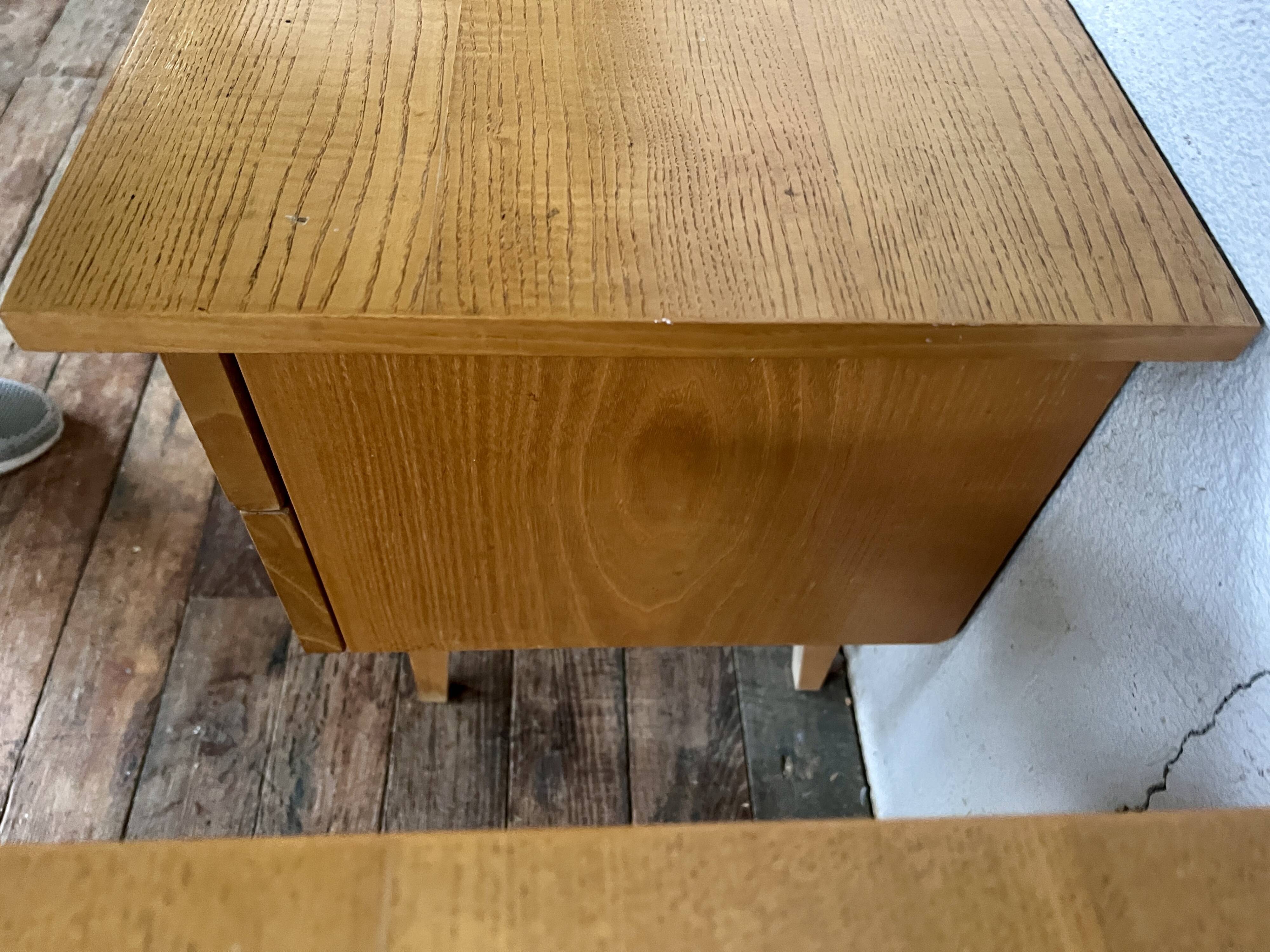 Pair of bedside tables end of vintage sofa