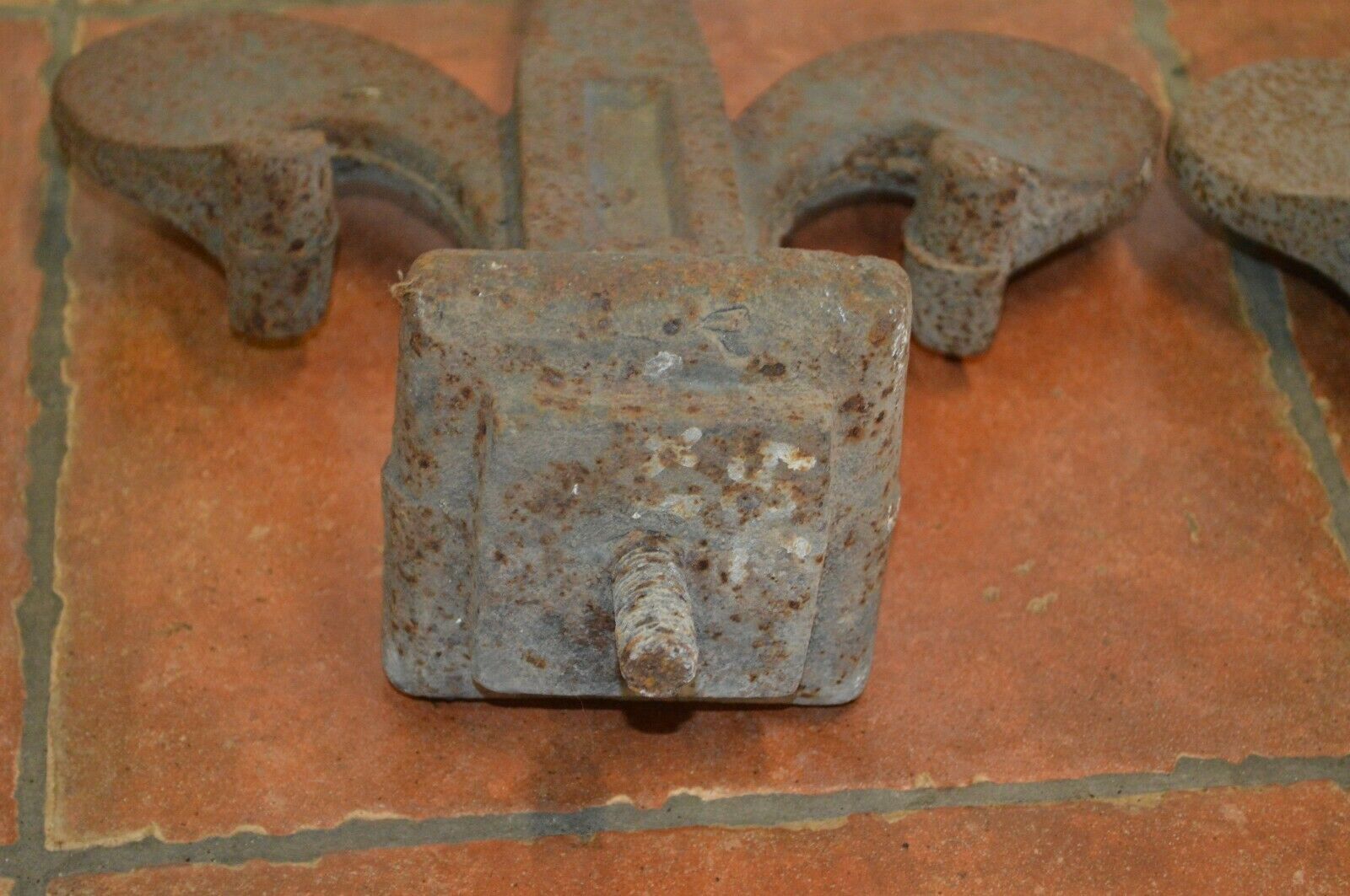 cast iron fleurs-de-lis (pair)