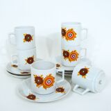 Porcelain Coffee Cups - Winterling Bavaria Germany - Vintage 70s