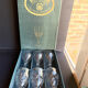 Bohemia - glasses on foot (6) - Modern mid-century - Lead crystal 24% Pbo