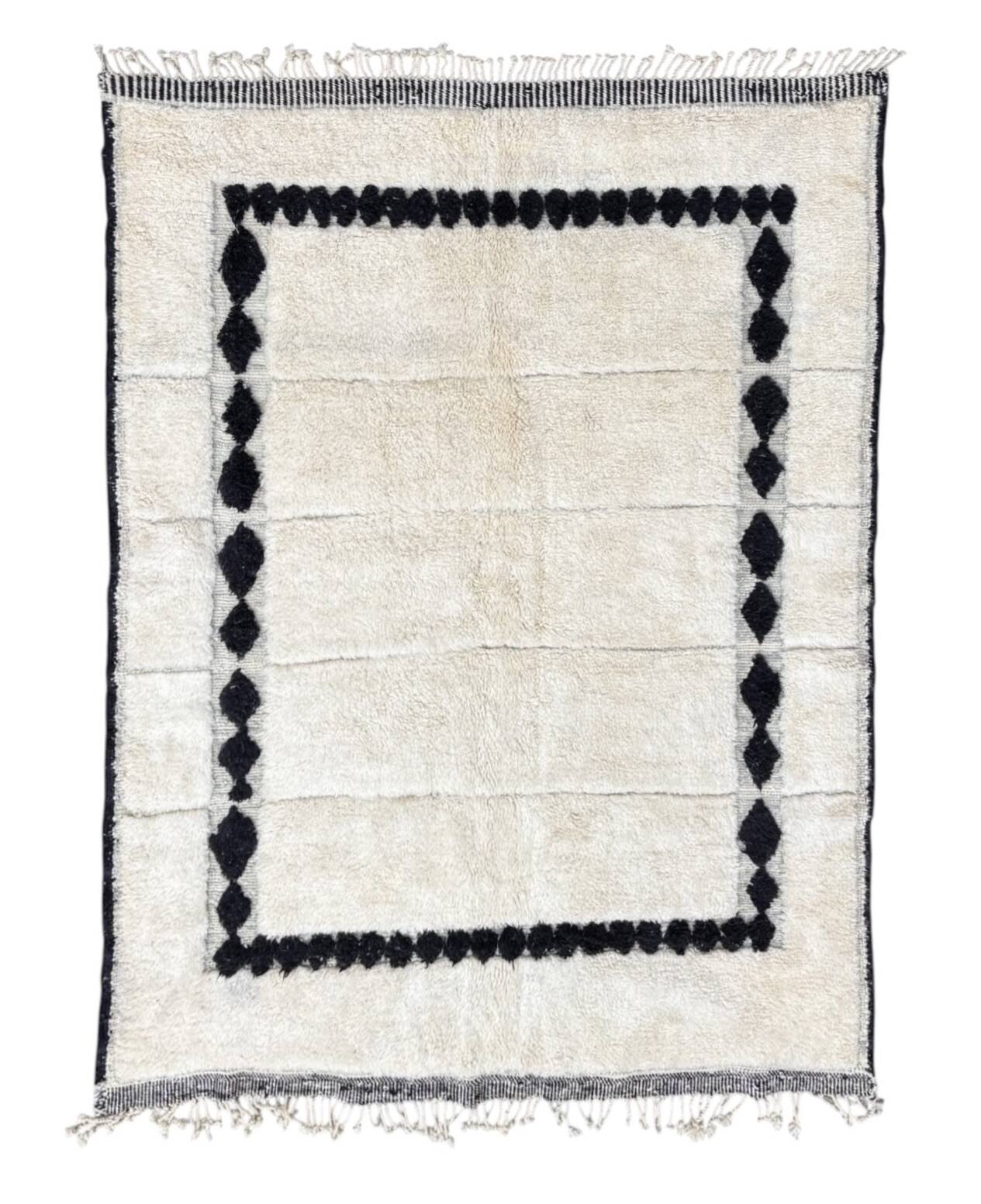 Tapis Mrirt noir et blanc 210×290 cm