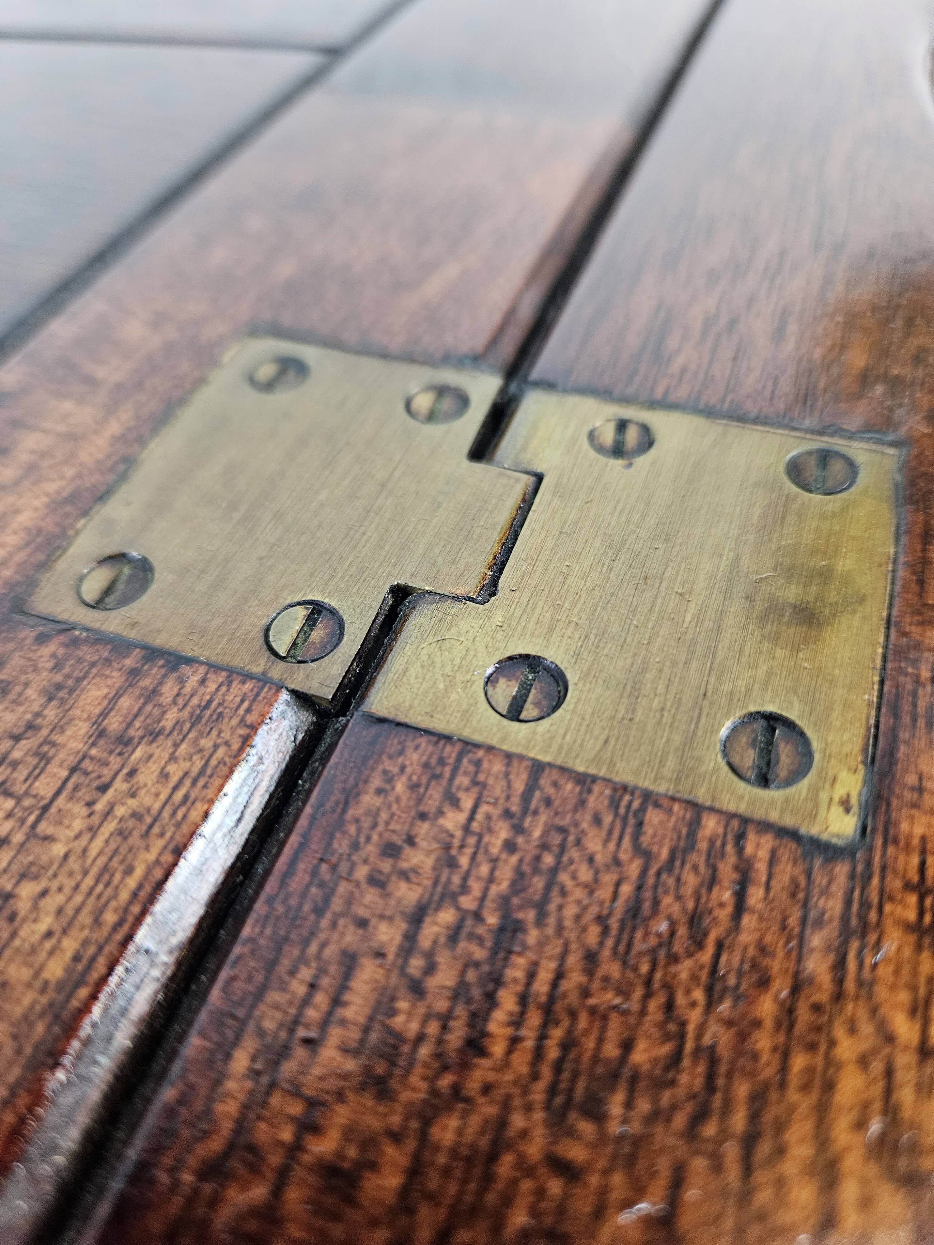 Vintage mahogany table, England, 1970s.