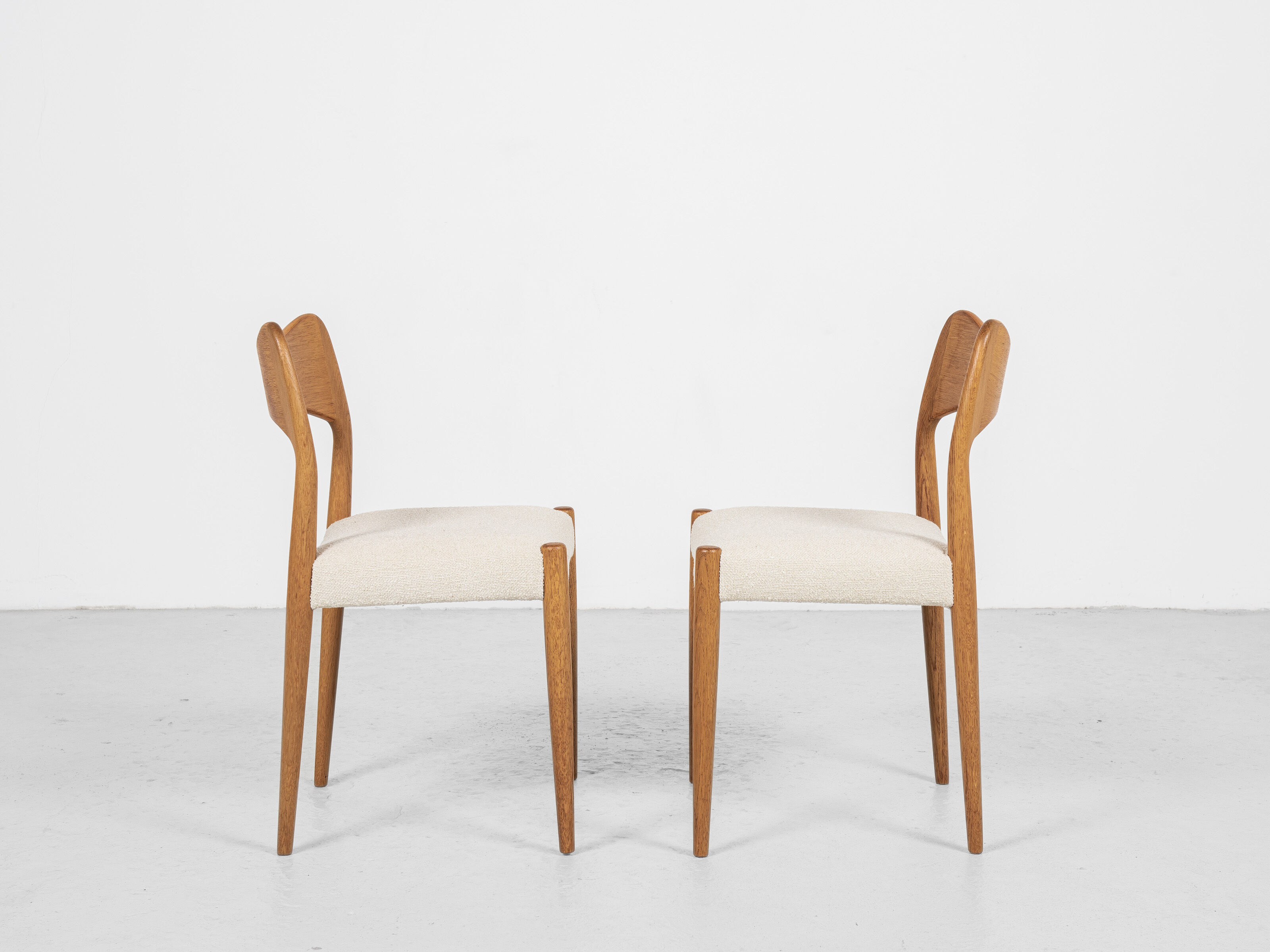 4 dining chairs in oak by Arne Hovmand Olsen for Mogens Kold 1960s