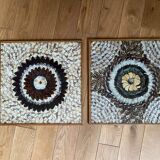 Pair of butterfly wings frames