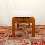 Vintage glass coffee table from czechoslovakia, 1980s