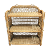 Rattan shelf
