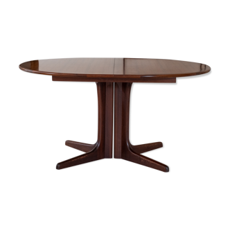 Oval Scandinavian teak table