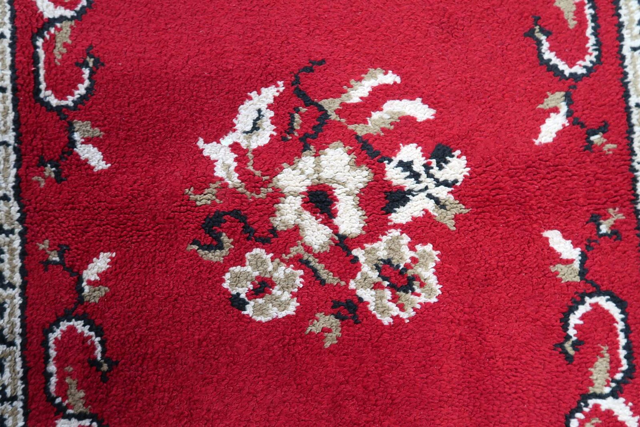 Tapis Savonnerie français vintage en laine – 129 x 199 cm - 1C1038