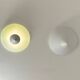 Pair of vintage Limburg wall lights, metal and opaline, Germany 1970