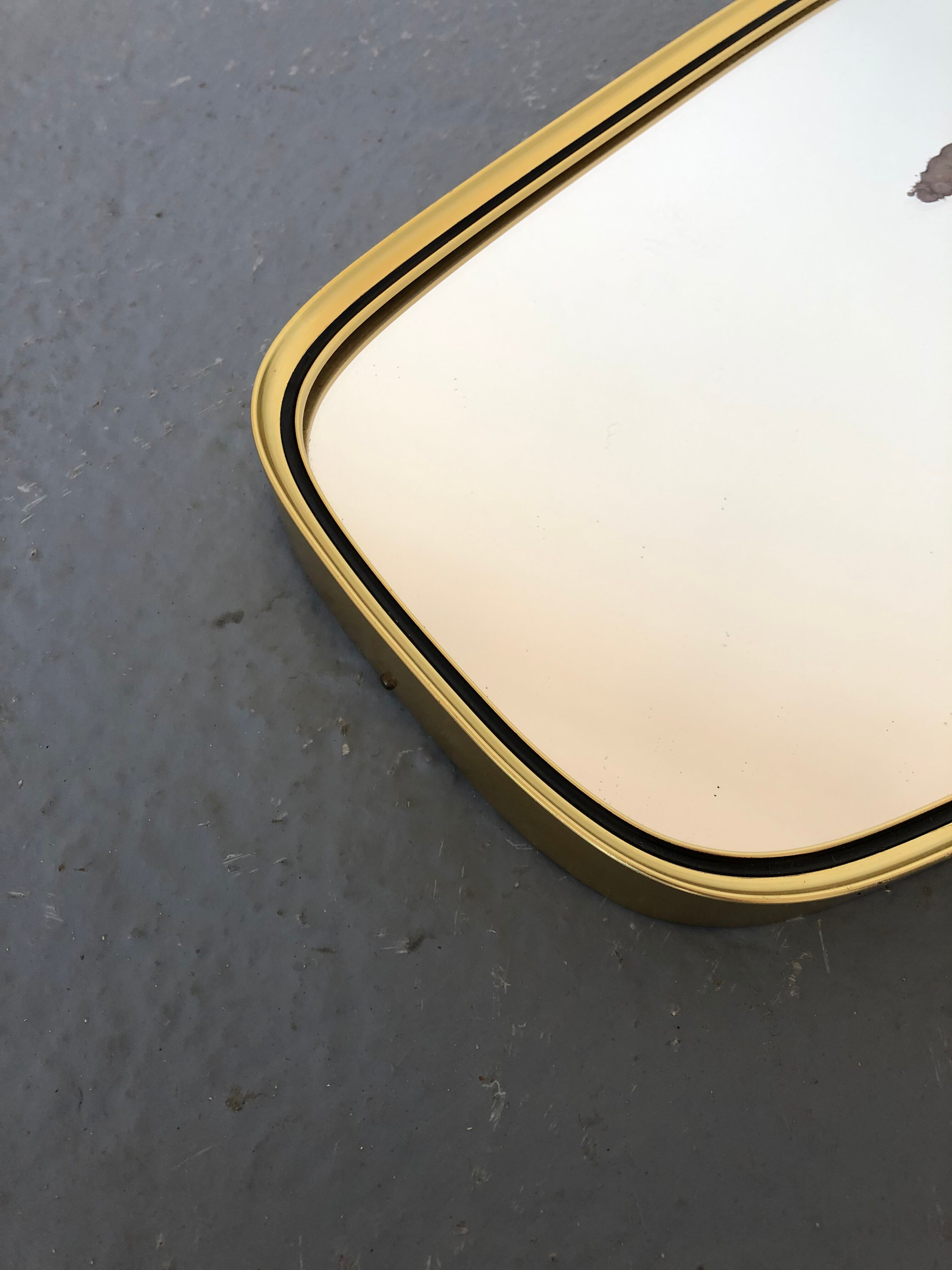 Miroir rockabilly années 1970 26x78cm