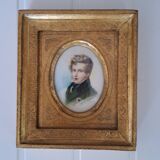 Miniature on ivory of the Aiglon after Daffinger,