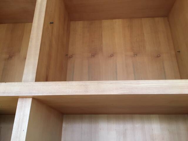 Modular library in solid wood