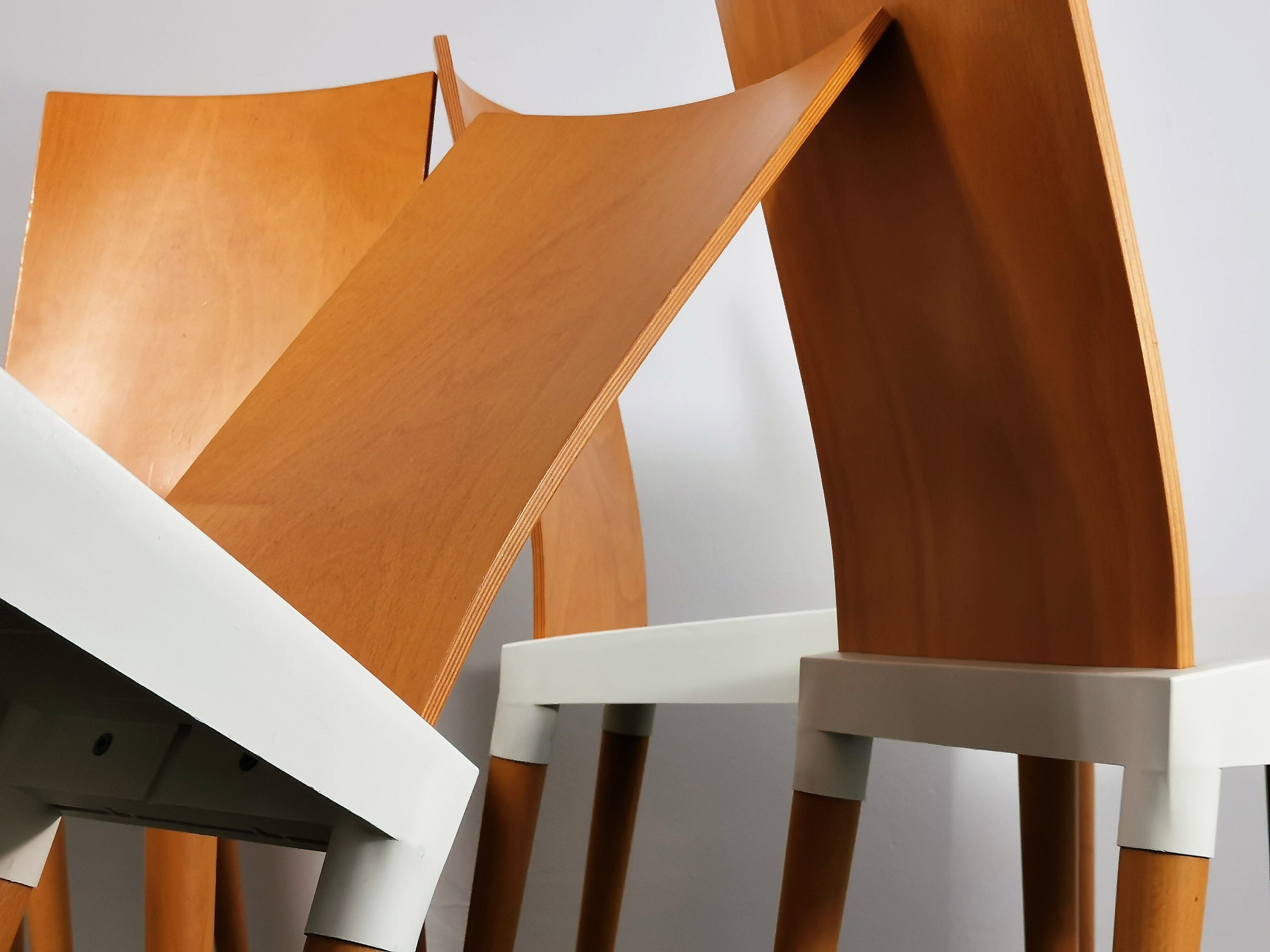 Set of 4 Miss Trip chairs by Philippe Starck for Kartell 1990