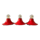 Three "Teti" wall lights Vico Magistretti edition Artemide