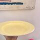Pastel yellow hollow dish Salins