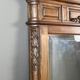 Carved wooden mirror, late 19th / early 20th century