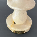 Pair of vintage albatre lamps