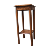 Saddle or wooden accent table Art Deco