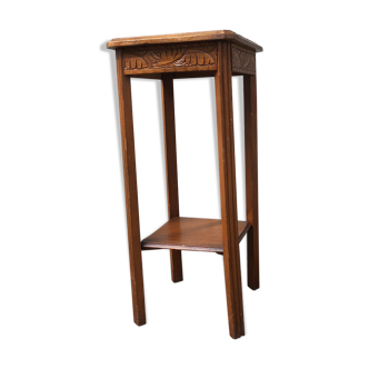 Saddle or wooden accent table Art Deco