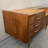 Vintage chest of drawers / sideboard from the 50s in golden oak
