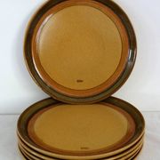 Lot de 6 assiettes céramique publicitaire « Esso »