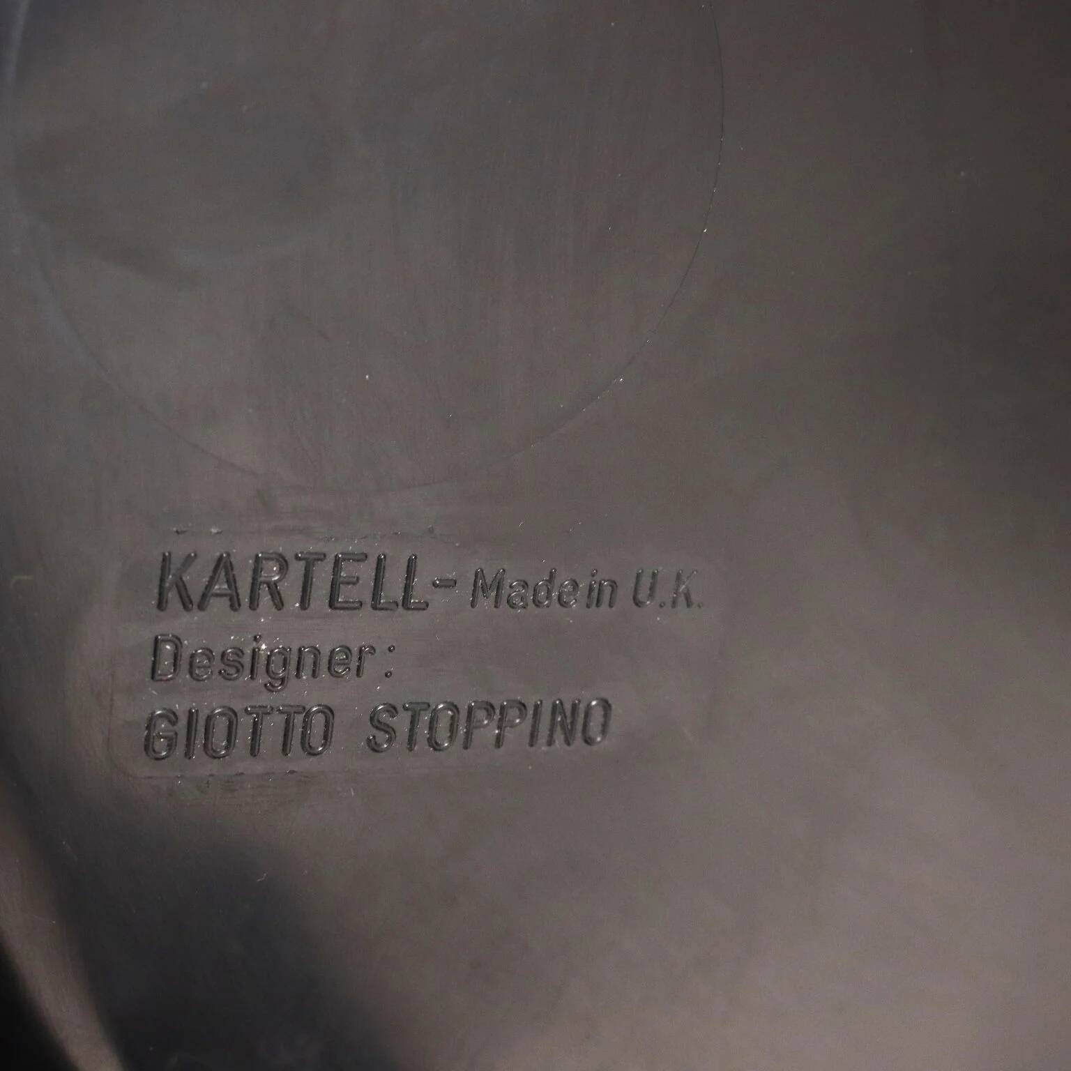 Low tables Kartell design Giotto Stoppino Italy 1970s
