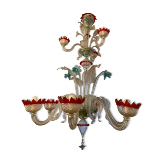 Venetian chandelier in Murano glass