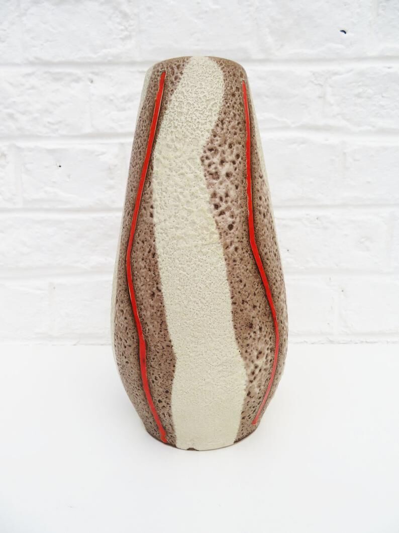 Round ceramic German vase, Scheurich Heinz Siery