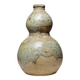 Small double sake ceramic flask from Iga, vintage/antique collection.