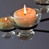 Skandinavien design twelve lights chandelier 1960's metal glass