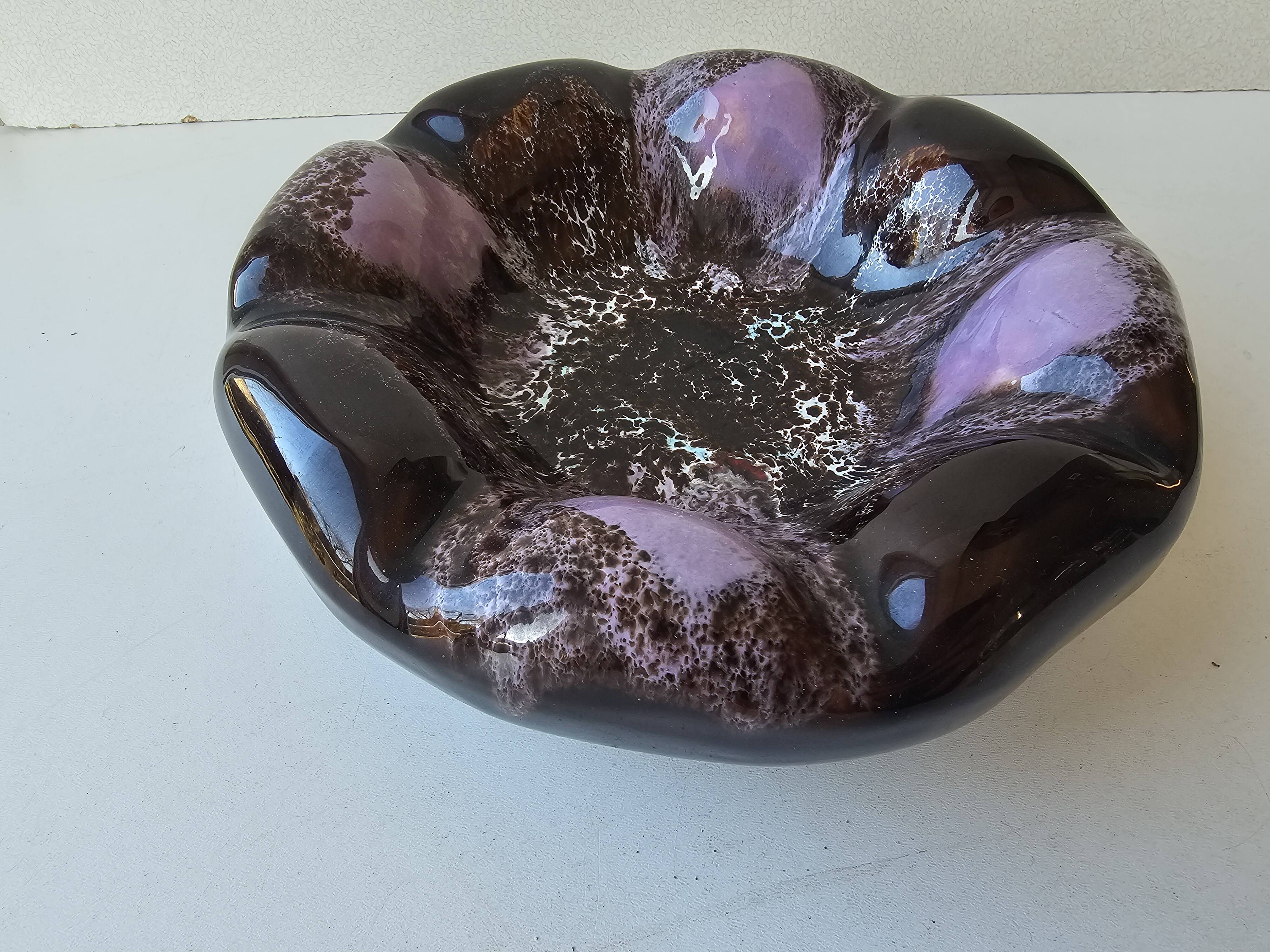 Ashtray dish ceramic Vallauris