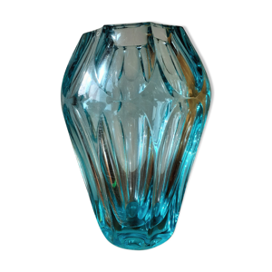 Vase en cristal signé Moser
