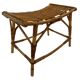 Vintage rattan bamboo footstool stool 1960s