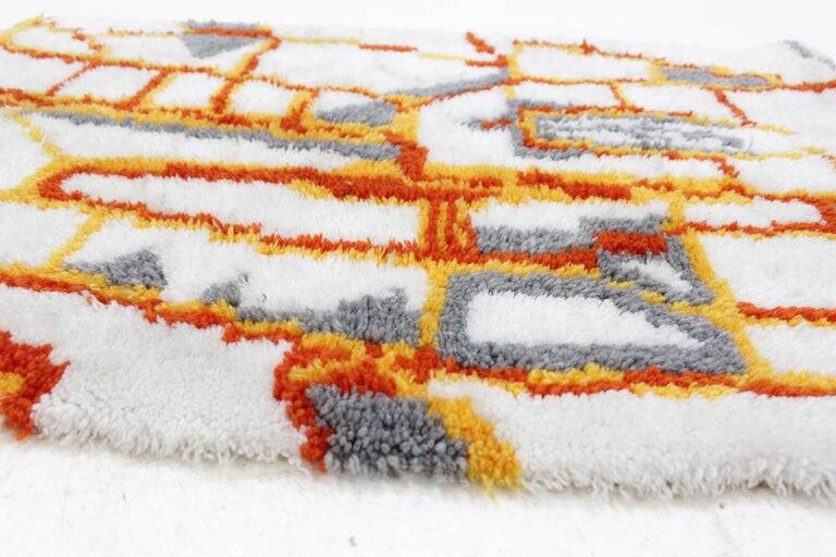 Midcentury Rug, Carpet, Denmark, Ege Rya Style, 1960s