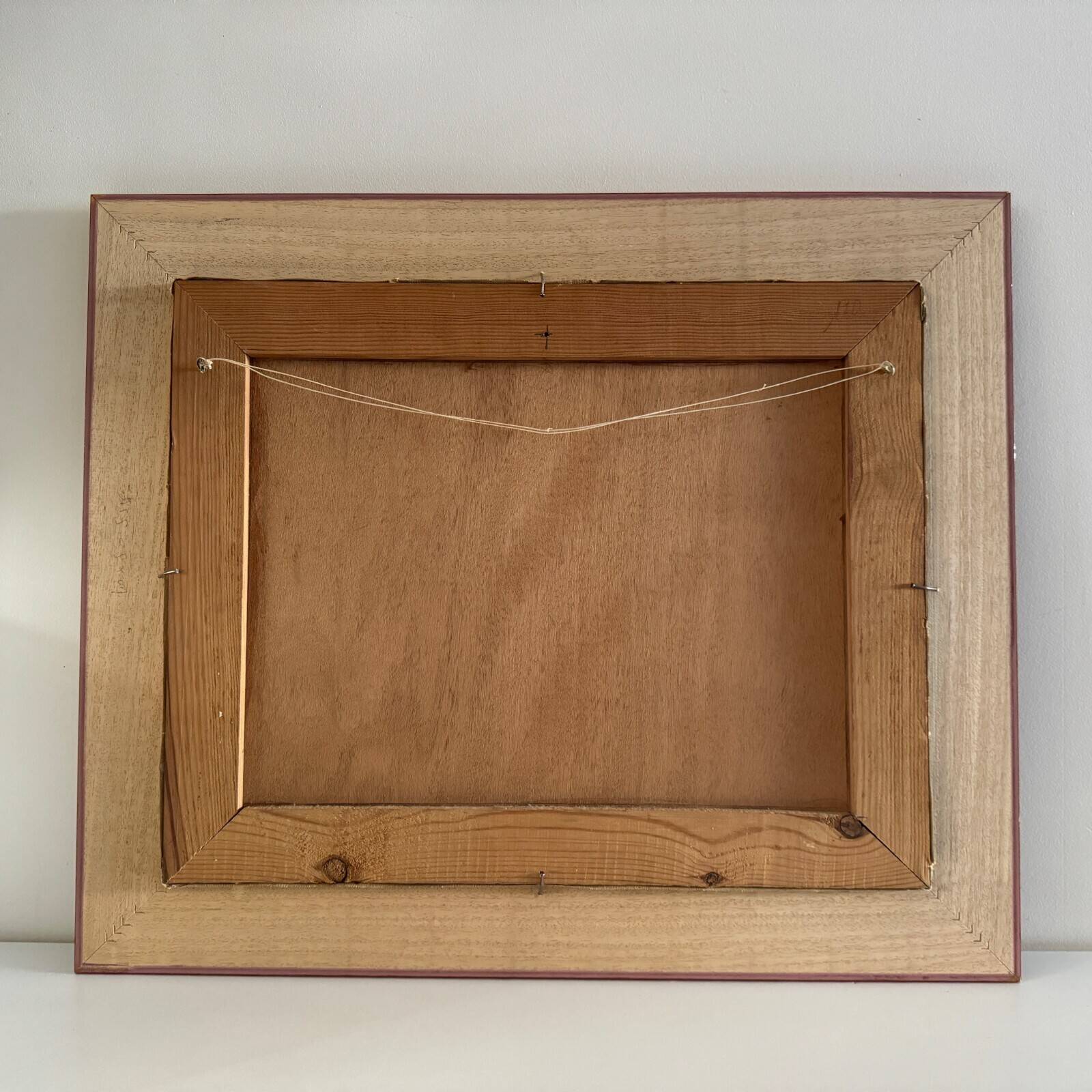 Oil on 20th century panel representing a fishing port by S. Margarit