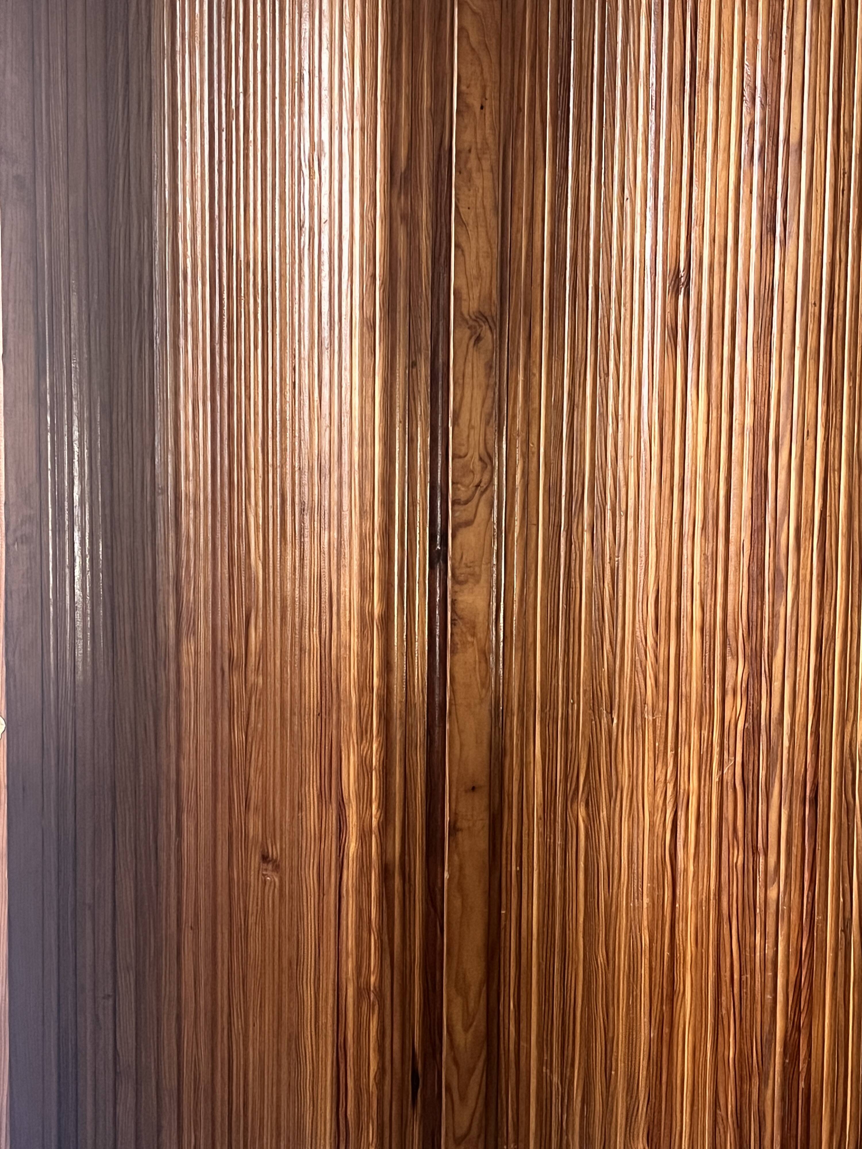 Wooden designer screen - Baumann by SNSA - circa 1950
