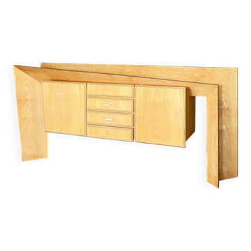 Handmade Asymmetrical Sideboard | 1980s
