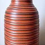 Fat Lava Red Vase by Carstens Tonnieshof, West Germany, 1960