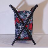 Floral fabric magazine rack
