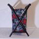 Porte-revues en tissu fleuri