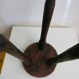 Carved wooden stool