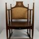 William Birch arts and crafts chair by E.G. Punnett for Liberty & Co. ca 1900