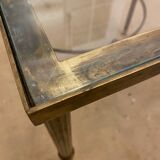 Glass side table
